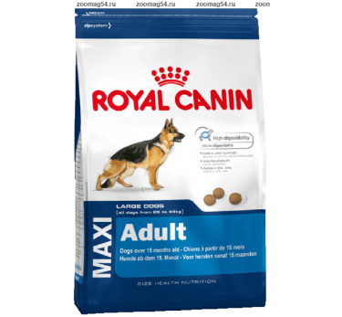 Royal Canin MAXI ADULT (МАКСИ ЭДАЛТ) корм для взрослых собак c 15 месяцев до 5 лет, 15кг